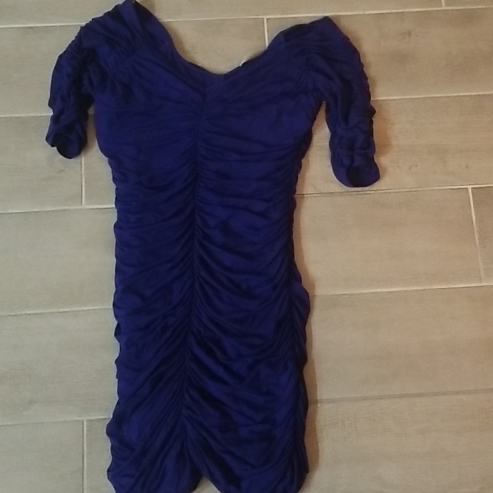 Royal blue cocktail dress